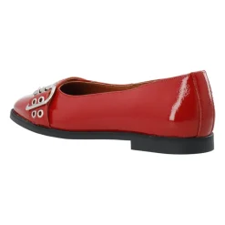 Ballerina Sko^Cashott Patent Diana Loafer Ballerina Sko Rød