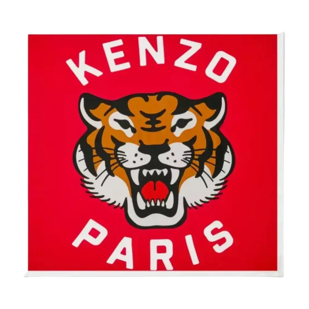 Halstørklæder Og Tørklæder^Kenzo Silke Lucky Tiger Tørklæde Rød