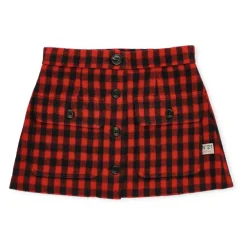 Kjoler & Nederdele^N21 Tartan Uldblandet Nederdel til Piger Rød