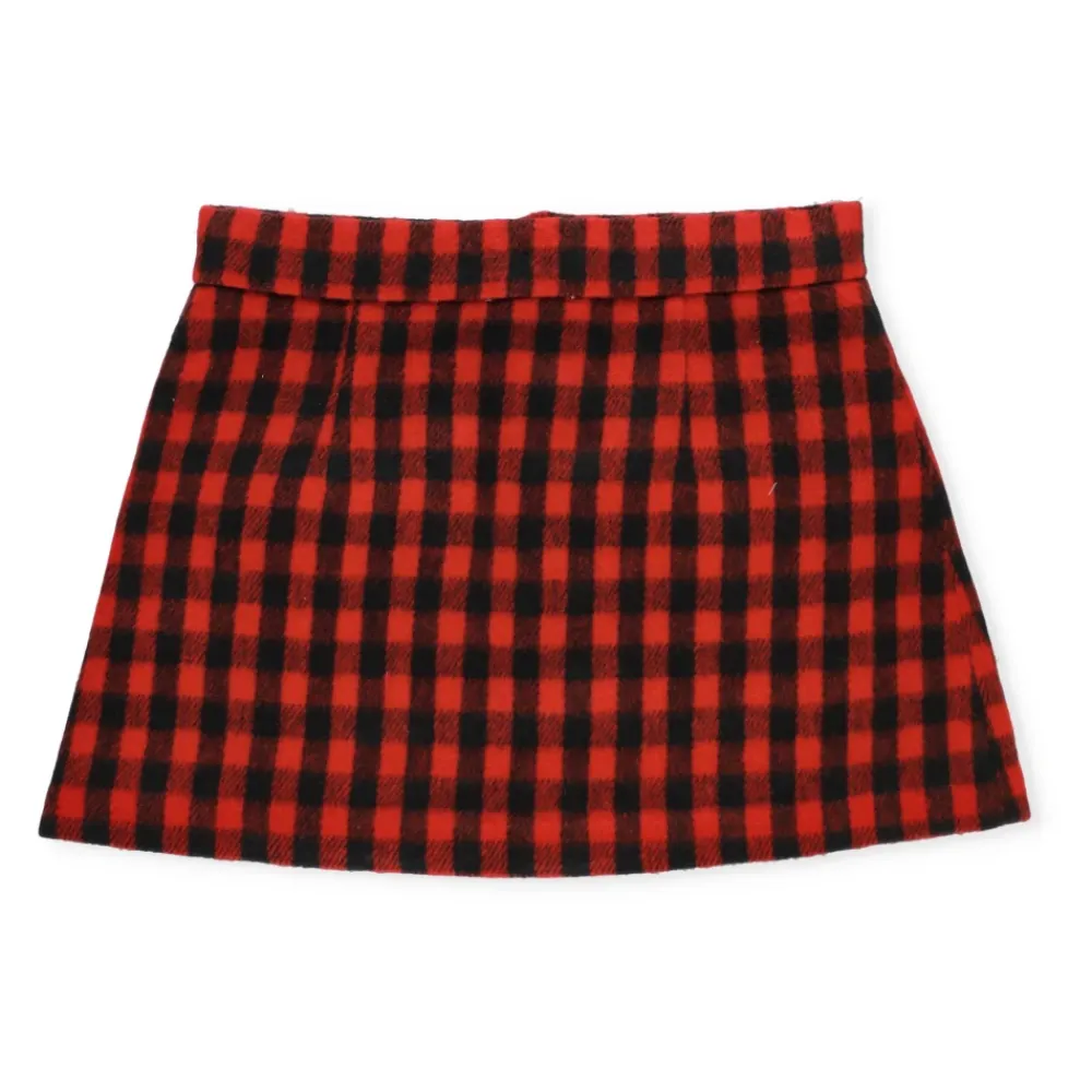 Kjoler & Nederdele^N21 Tartan Uldblandet Nederdel til Piger Rød