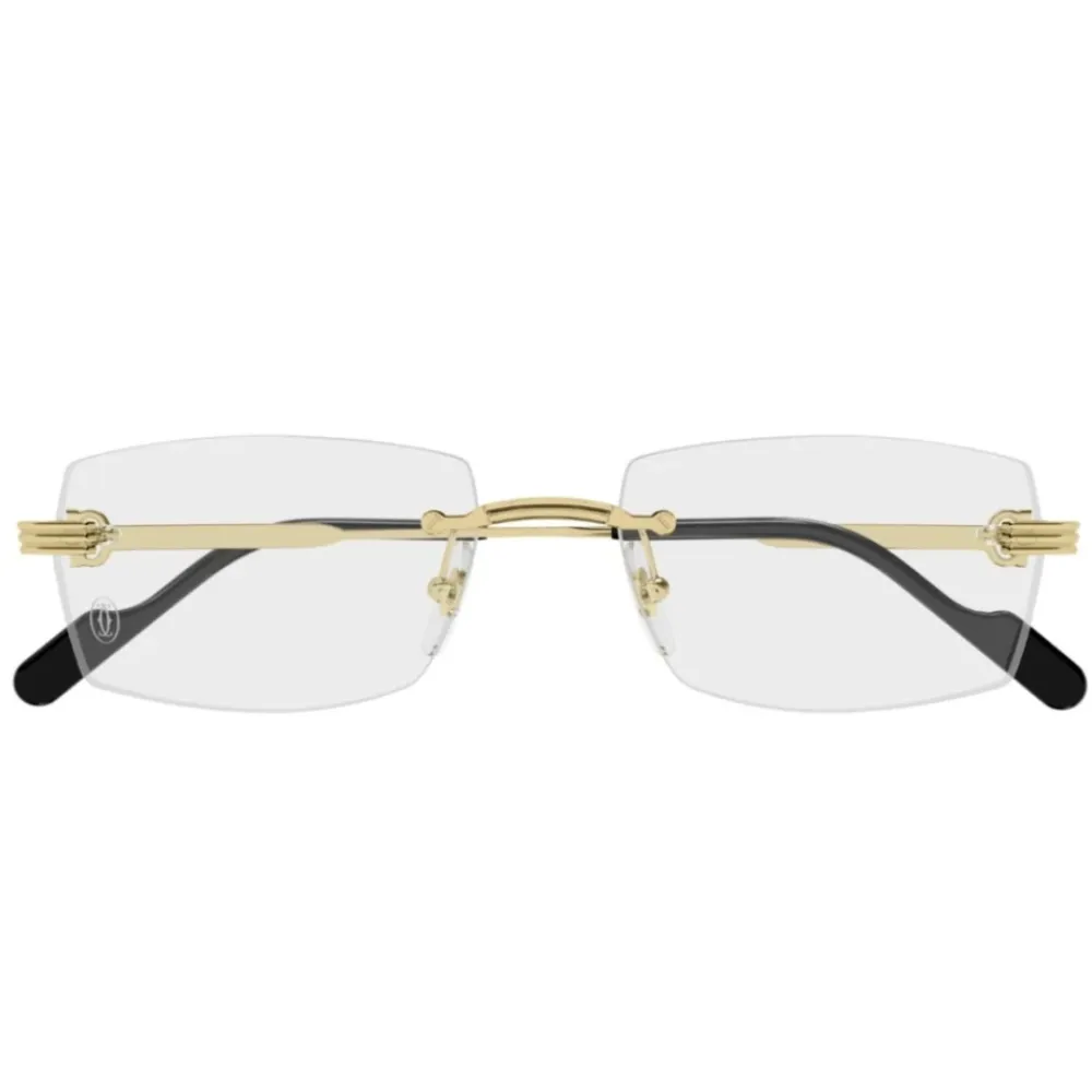 Briller^Cartier Rectangle Glasses Gul