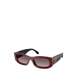 Solbriller^Chanel Rectangle Solbriller Rød