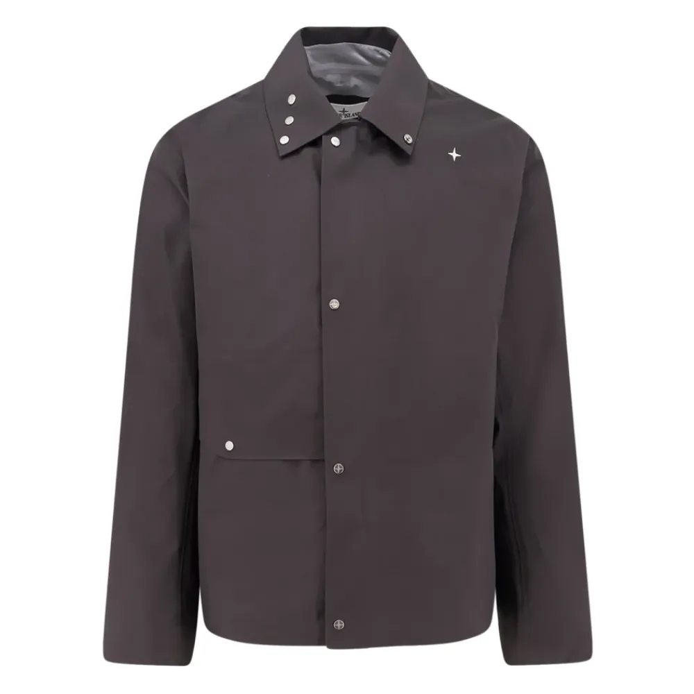Regntøj^Stone Island Regntæt Jakke Grå