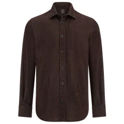 Skjorter<Boggi Milano Regular Fit Fløjlsskjorte Brun