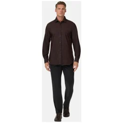 Skjorter<Boggi Milano Regular Fit Fløjlsskjorte Brun