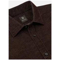 Skjorter<Boggi Milano Regular Fit Fløjlsskjorte Brun