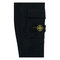 Underdele<Stone Island Regular Tapered Bukser Sort