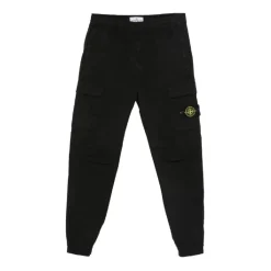 Bukser<Stone Island Regular Tapered Cargo Bukser Sort