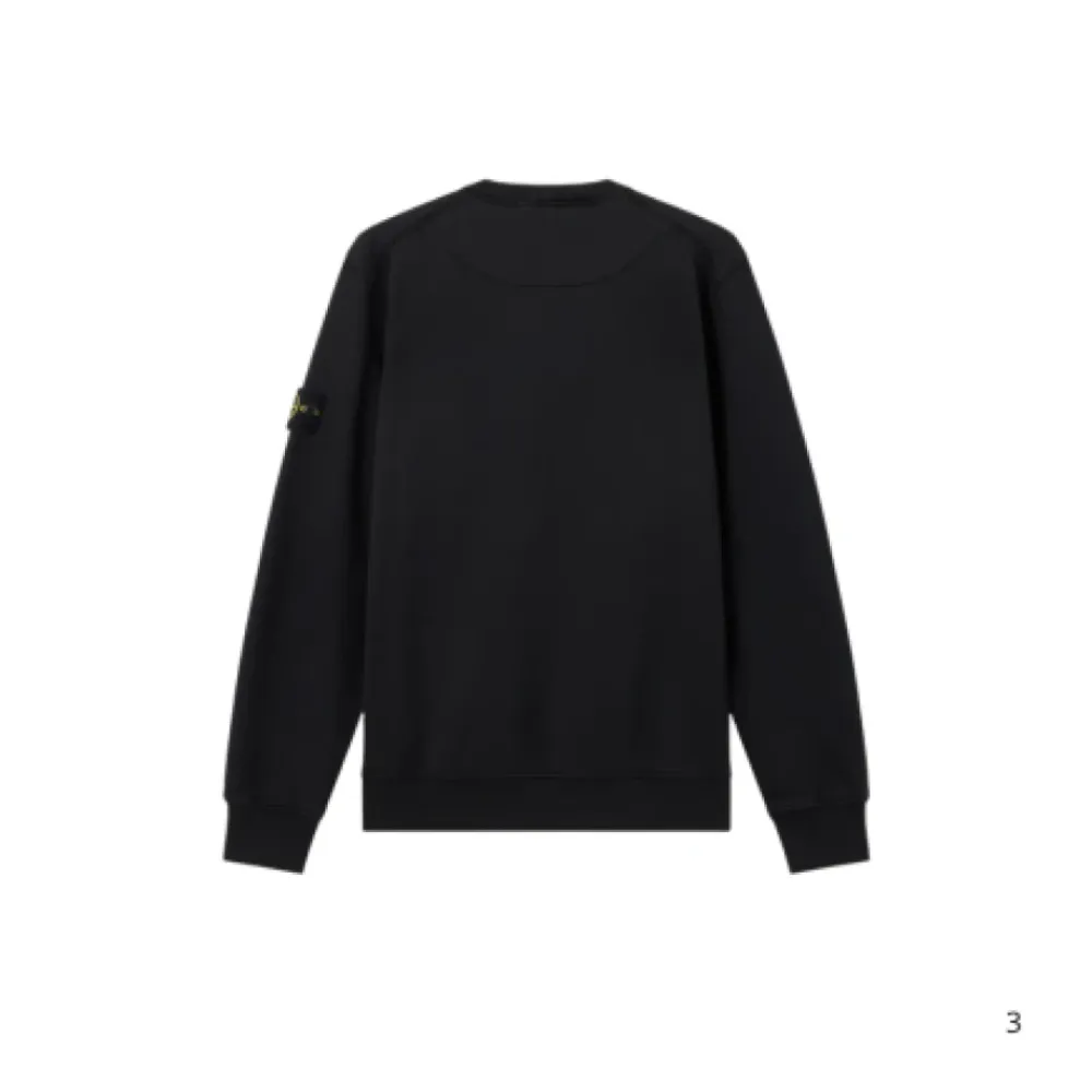 Trøjer|Sweatshirts<Stone Island Regular-Fit Sweatshirt Sort