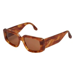 Solbriller^Victoria Beckham Rektangulære acetat solbriller Brun
