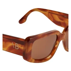 Solbriller^Victoria Beckham Rektangulære acetat solbriller Brun