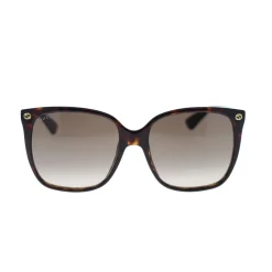 Solbriller<Gucci Rektangulære Trendy Solbriller med Metal Logo Brun
