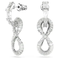 Smykker<Swarovski Øreringe Unisex Hyperbola Infinity Hvid Rhodium-belagt 5679793 Grå