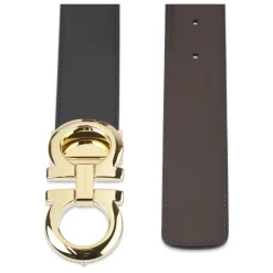 Bælter<Ferragamo Reversibelt Bælte Sort