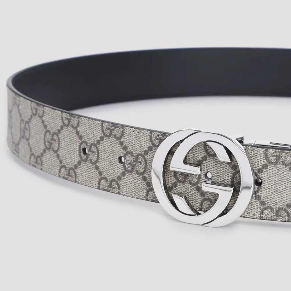Bælter^Gucci Reversibelt Bælte med GG Multifarvet