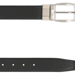 Bælter^Zegna Reversibelt læderbælte Sort
