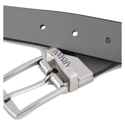 Bælter & Seler^Armani Reversibelt Logo Bælte Blå