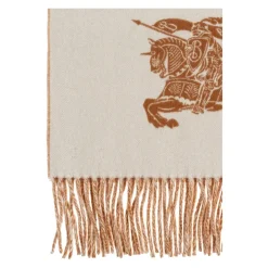 Halstørklæder Og Tørklæder<Burberry Reversible EKD Cashmere Scarf Beige
