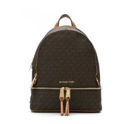 Rygsække^Michael Kors Rhea Medium Logo Rygsæk Brun