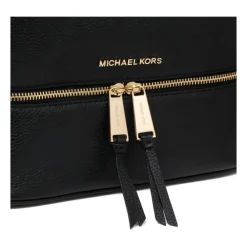 Rygsække^Michael Kors Rhea Rygsæk med Guldfarvet Hardware Sort