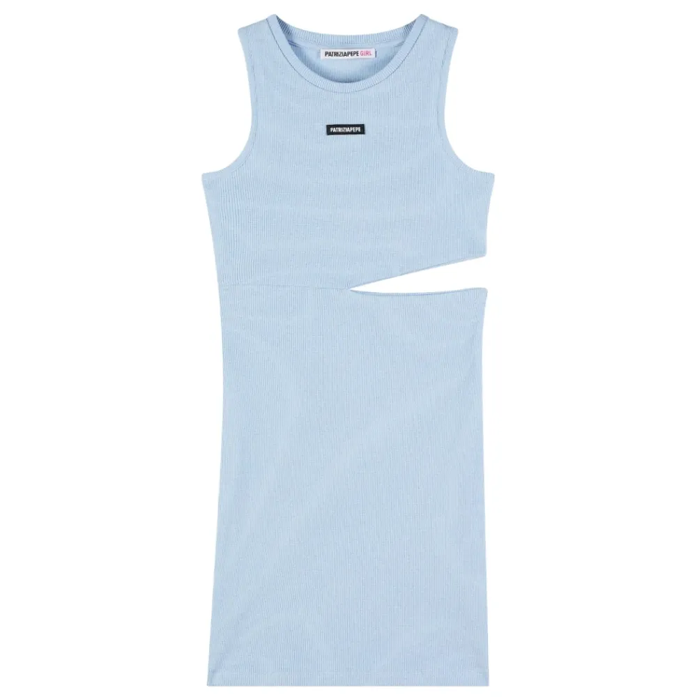 Kjoler & Nederdele^Patrizia Pepe Ribbed Bodycon Kjole Blå