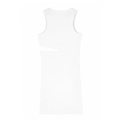 Kjoler & Nederdele^Patrizia Pepe Ribbet Bodycon Kjole Hvid