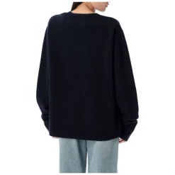 Striktrøjer & Sweatere^Extreme Cashmere Ribbet Cashmere Sweater Navy AW25 Blå