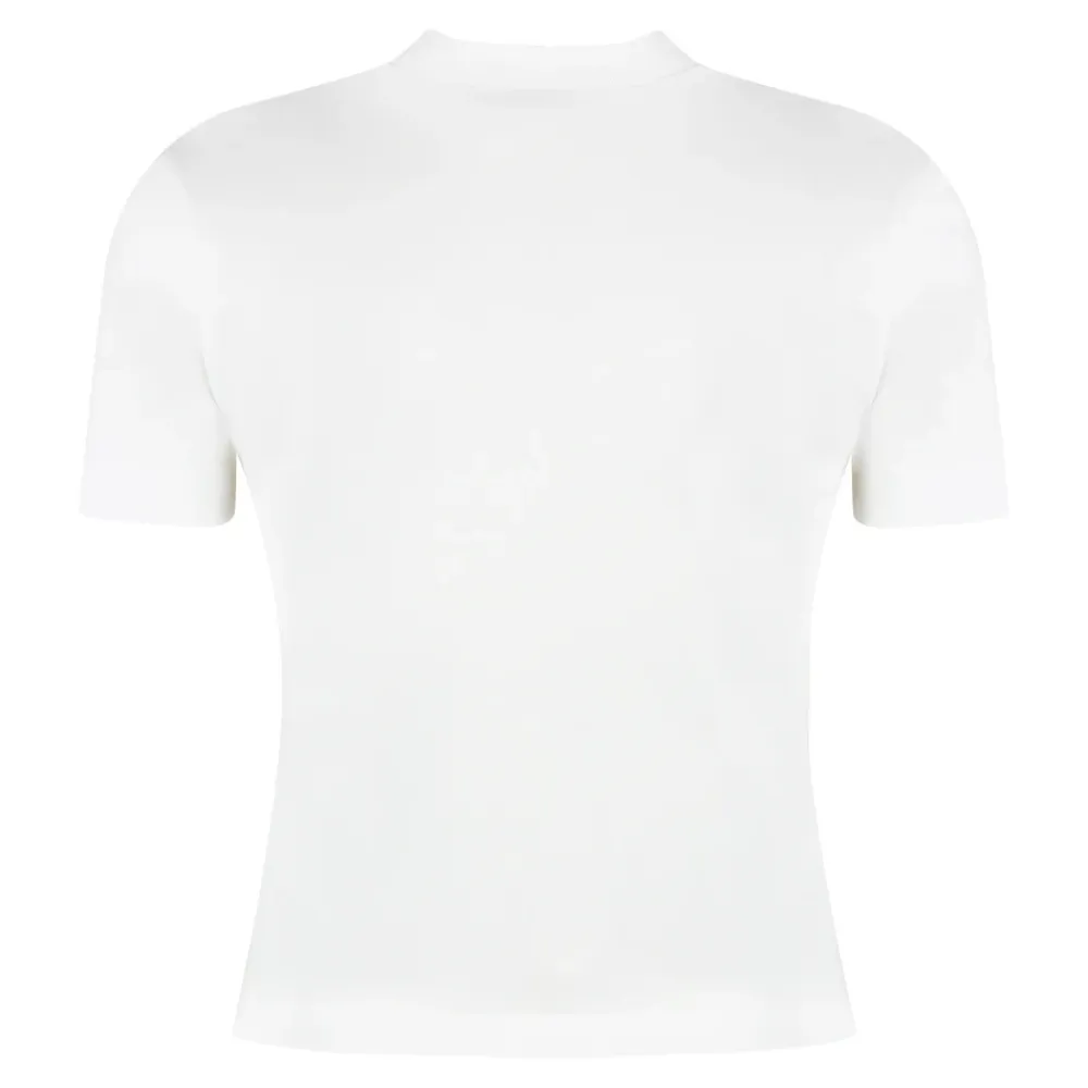 T-Shirts<Jacquemus Ribbet crew-neck T-shirt i bomuldsblanding Hvid
