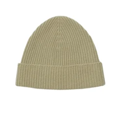 Huer, Kasketter & Hatte^Burberry Ribbet Luksus Kasket i Kaskmir med Ridderbroderi Beige