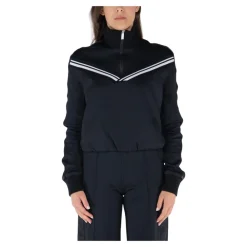 Træningsjakker^Off White Ribbet Sporty Jakke Sort