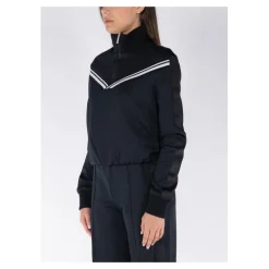 Træningsjakker^Off White Ribbet Sporty Jakke Sort