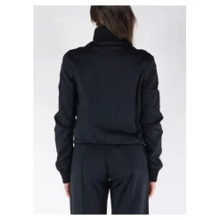 Træningsjakker^Off White Ribbet Sporty Jakke Sort