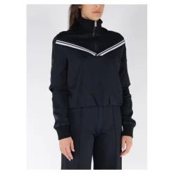 Træningsjakker^Off White Ribbet Sporty Jakke Sort