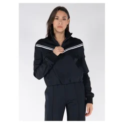 Træningsjakker^Off White Ribbet Sporty Jakke Sort
