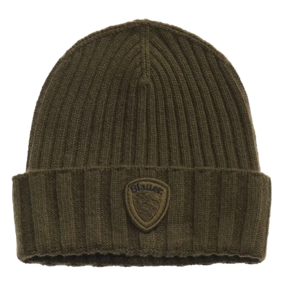 Huer & Kasketter^Blauer Rib-knit Cuff Beanie Grøn