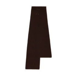 Tørklæder^Maison Margiela Ribstrikket Cashmere Halstørklæde Brun