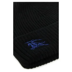 Huer & Kasketter<Burberry Ribstrikket Cashmere Hue Sort