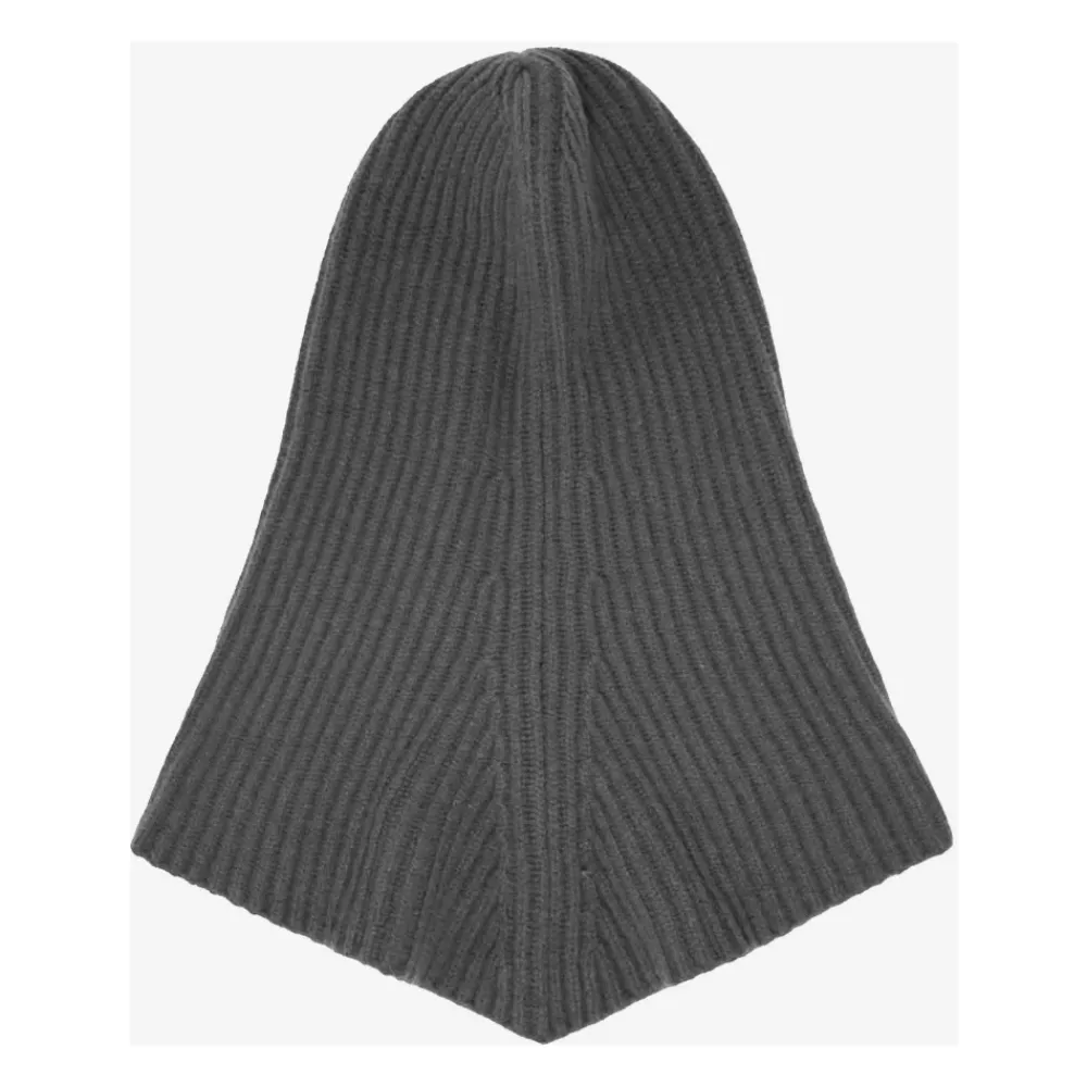 Huer & Kasketter^PINKO Ribstrikket Uld Kashmir Balaclava Hætte Grå