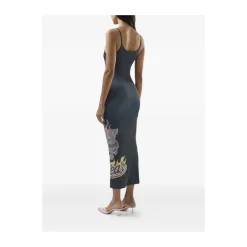 Kjoler<GCDS Riders Long Dress Sort