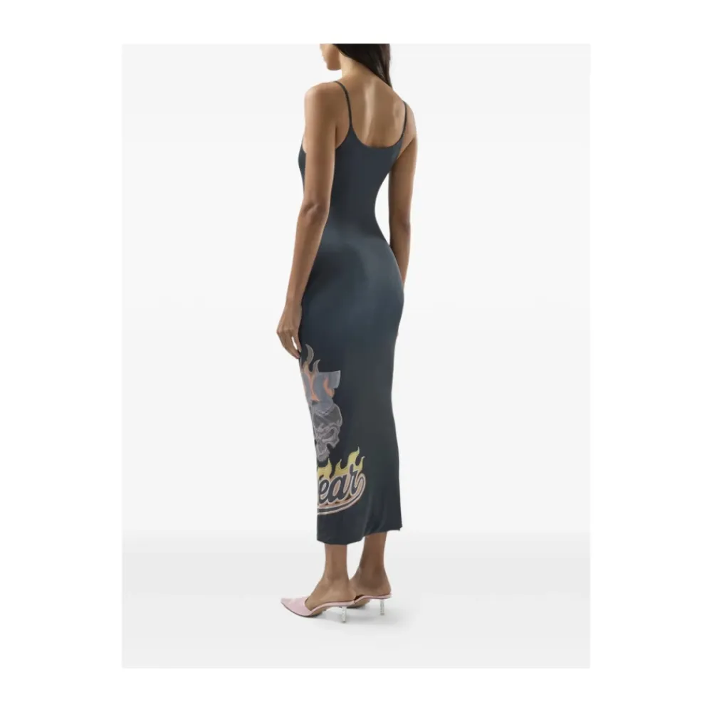 Kjoler<GCDS Riders Long Dress Sort