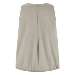 T-Shirts & Toppe<Herno Ærmeløs Top med Plisseret Ryg Beige