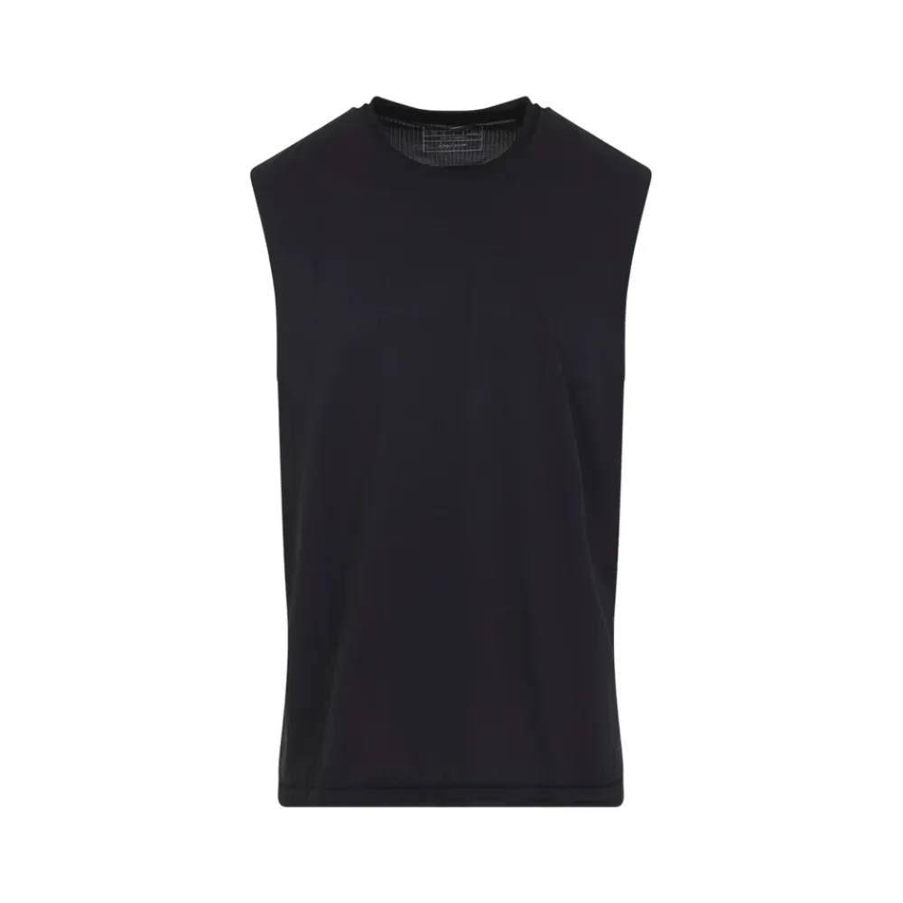 T-Shirts & Toppe<Y-3 Ærmeløs T-shirt med Rund Hals Sort