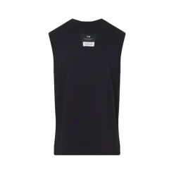 T-Shirts & Toppe<Y-3 Ærmeløs T-shirt med Rund Hals Sort