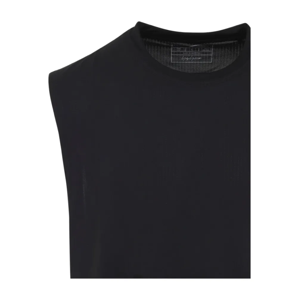 T-Shirts & Toppe<Y-3 Ærmeløs T-shirt med Rund Hals Sort