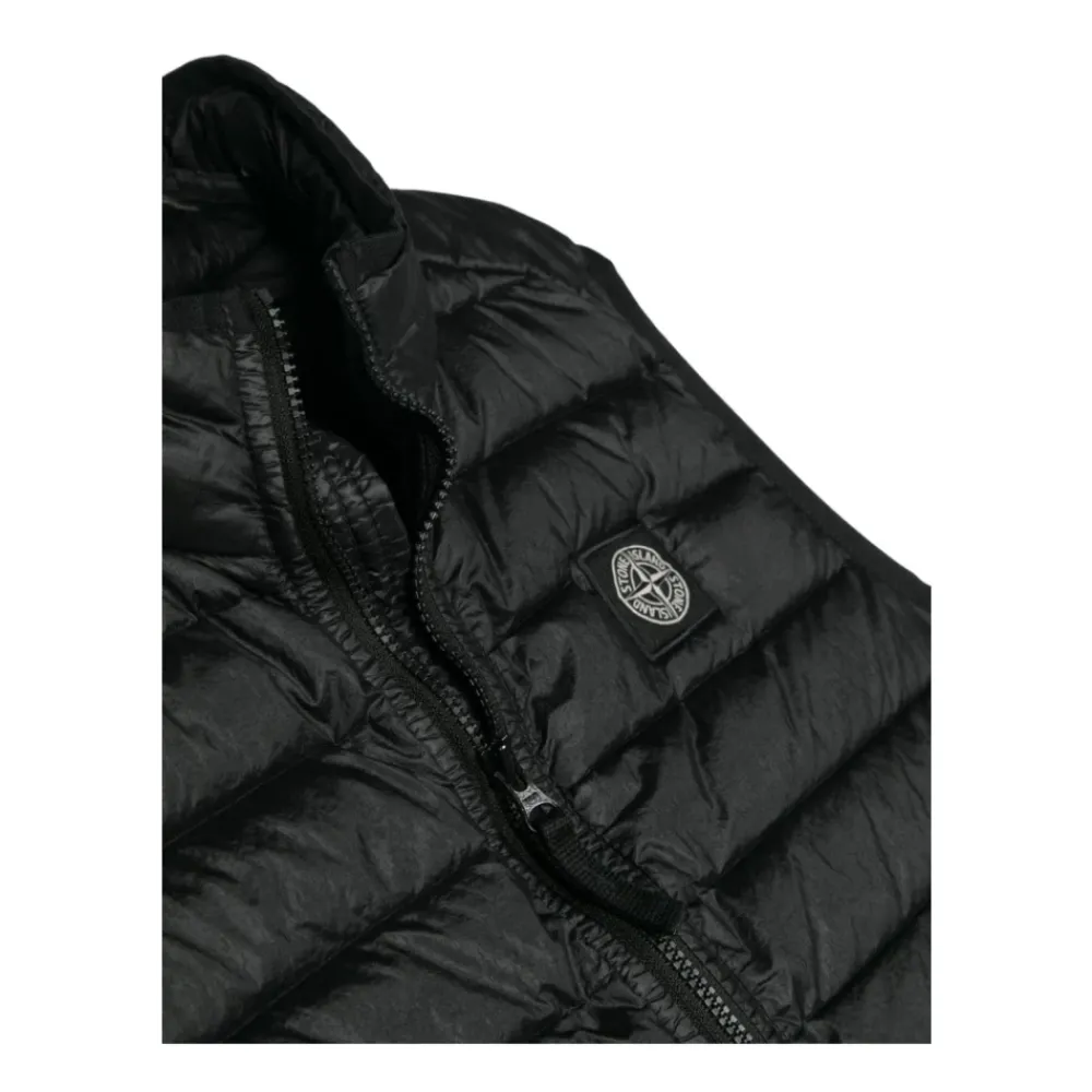 Jakker<Stone Island Ærmeløs Vatteret Vest Sort