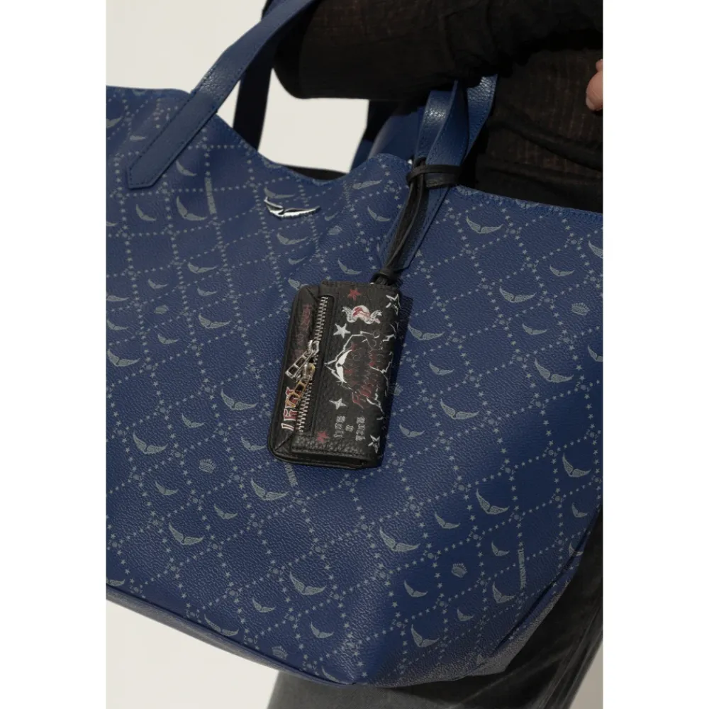 Tilbehør Til Tasker^Zadig & Voltaire ROCK Leather Tag Sort