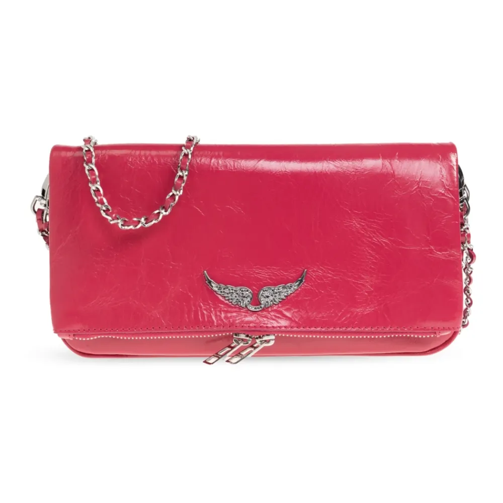 Skuldertasker<Zadig & Voltaire Rock Skuldertaske Pink