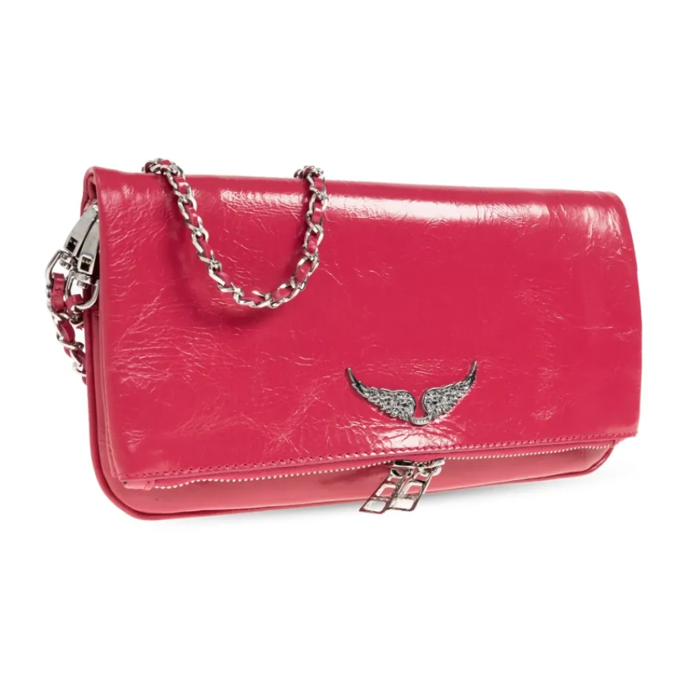 Skuldertasker<Zadig & Voltaire Rock Skuldertaske Pink