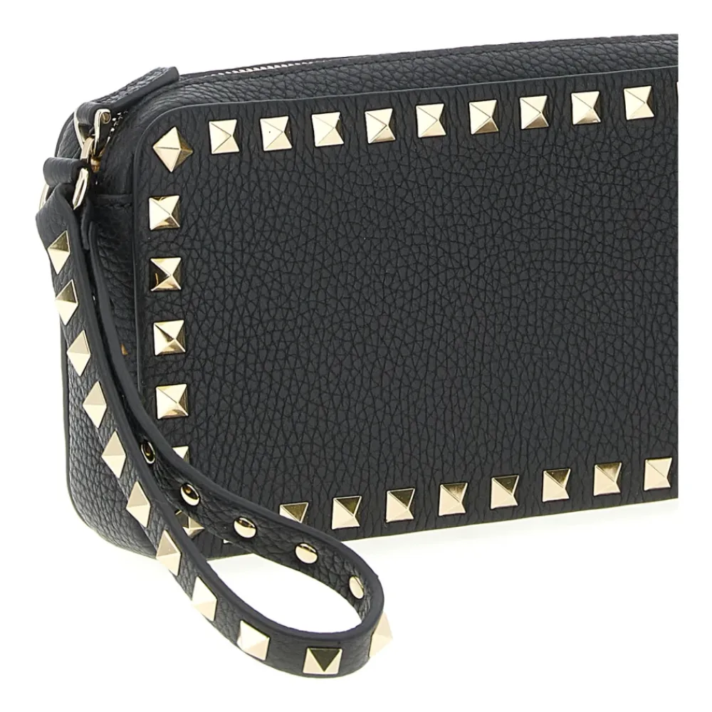 Clutch<Valentino Garavani Rockstud Clutch Sort
