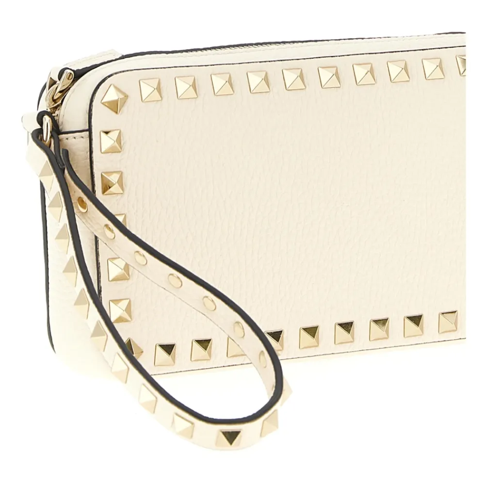 Clutch<Valentino Garavani Rockstud Clutch Hvid